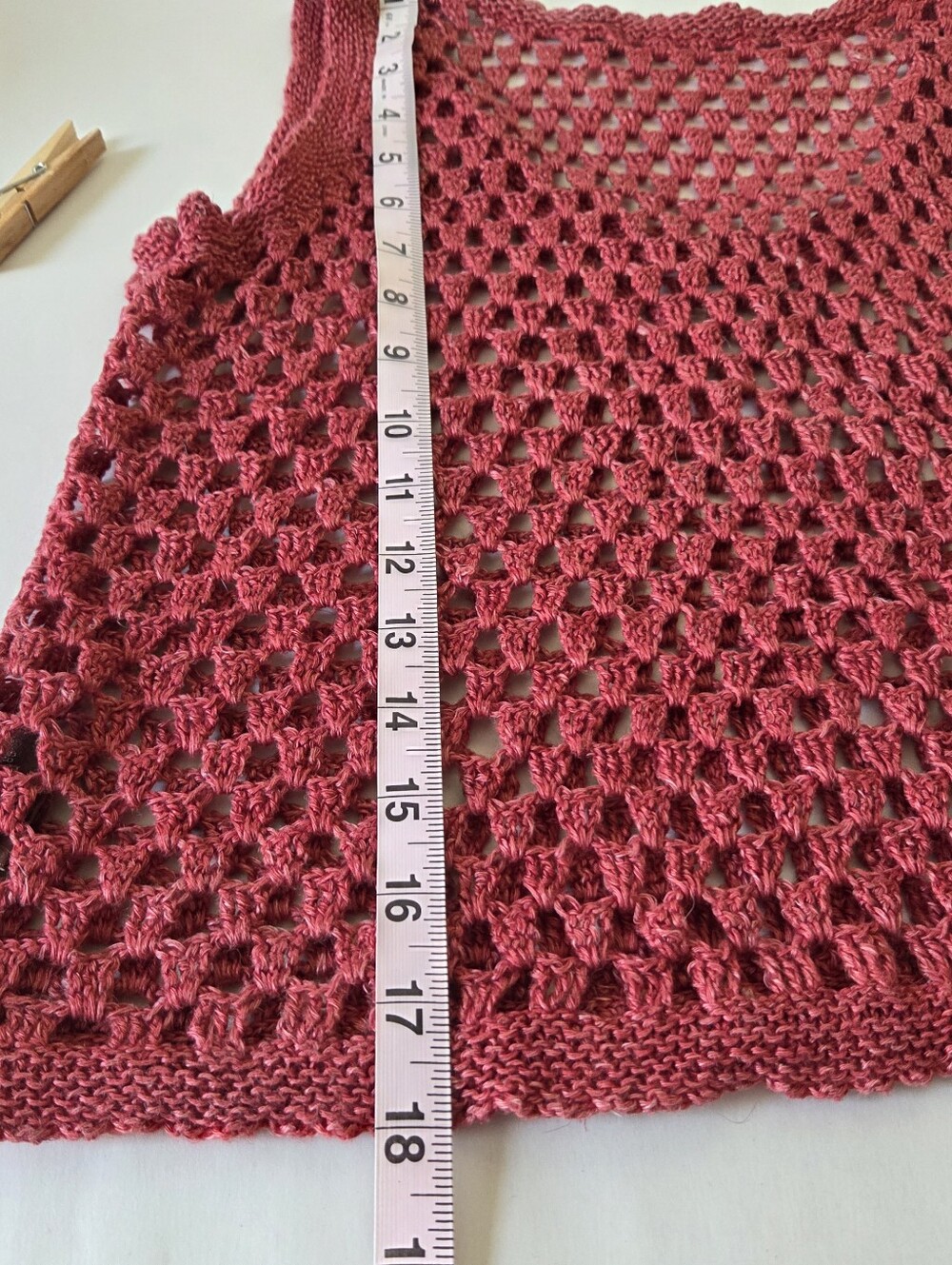 525 america Women’s Size XS Open-Knit Linen-Blend Sweater Vest - Picture 6 of 6